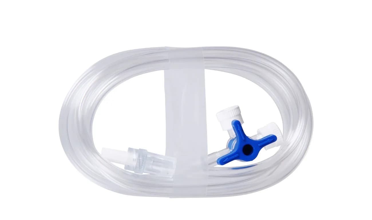 Extension tubing with 3 way Stop cock - Image 2