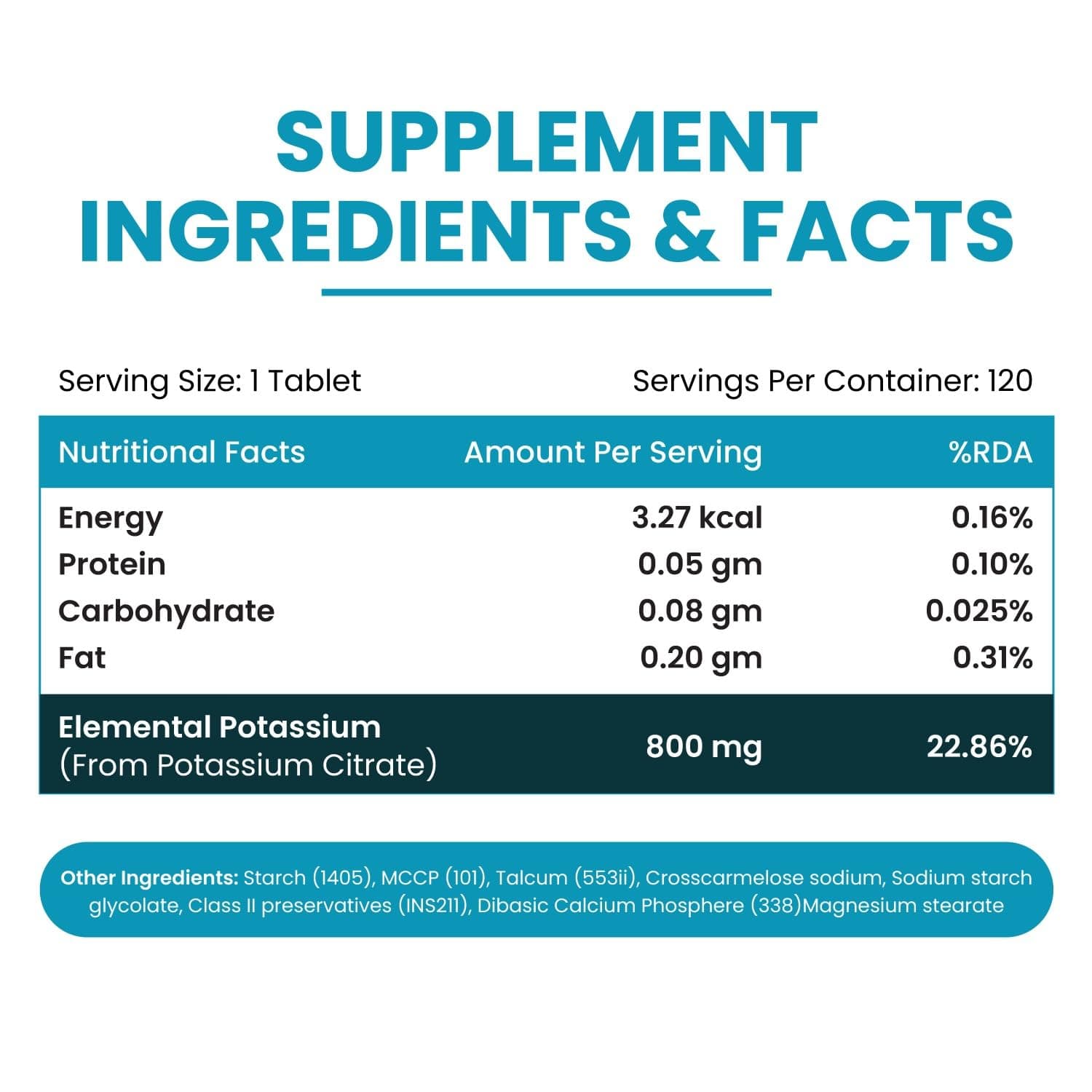 Himalayan Organics Potassium Citrate 800mg Supplement - Image 2