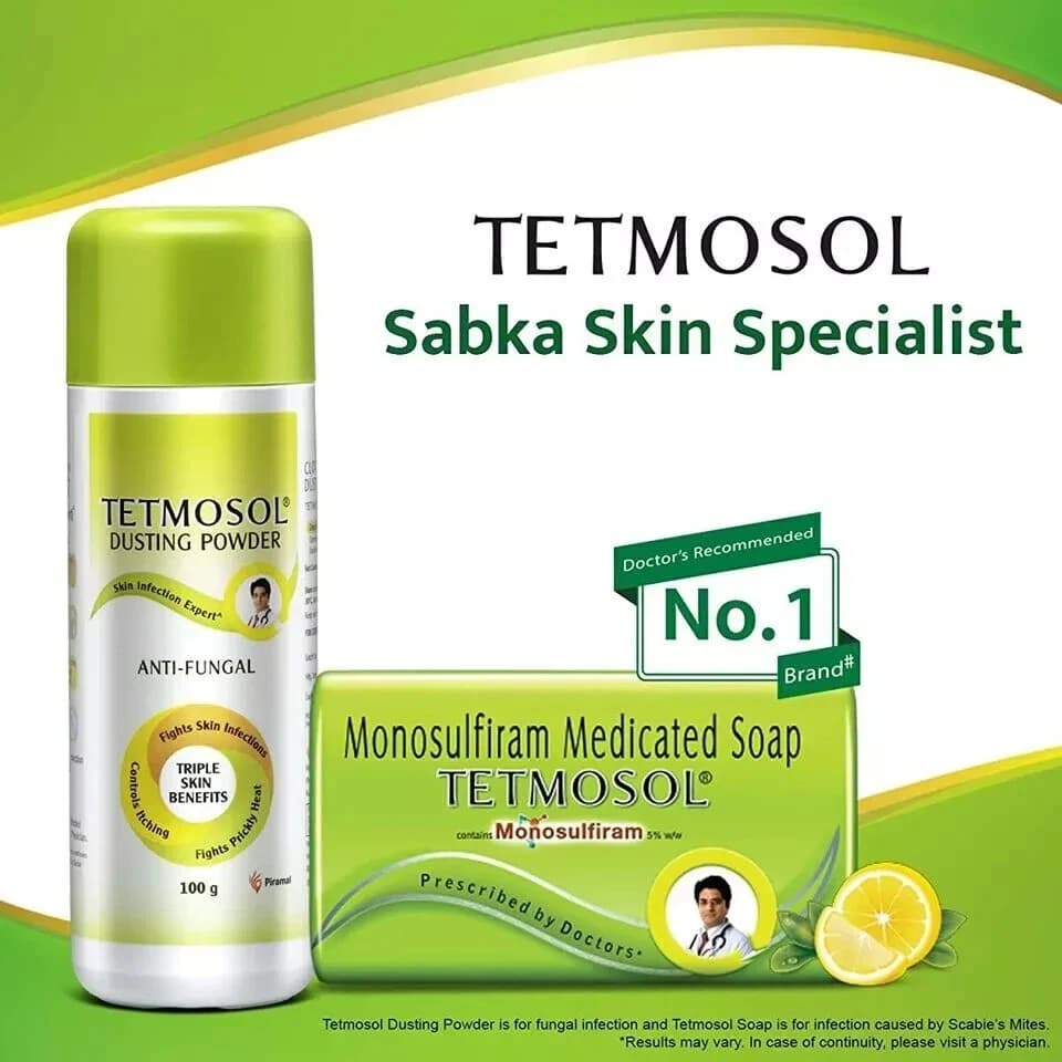 Tetmosol Medicated Soap for Scabies Skin Infection 100g Pro.