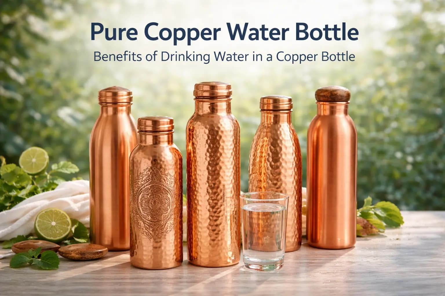 pure copper water bottle