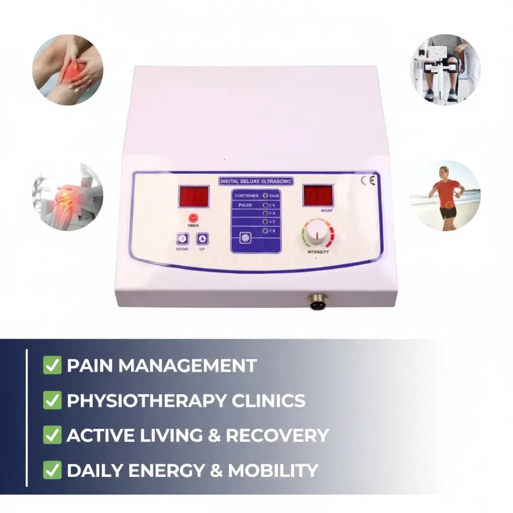 Portable 3MHz Ultrasound Therapy Machine - Buy now on Snapshophub Portable 3MHz Ultrasound Therapy Machine product image