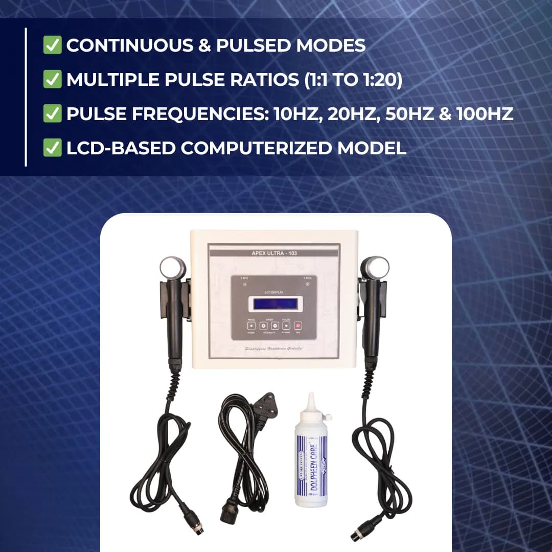 1&3 MHz Ultrasound Therapy Machine Apex Ultra - Buy now on Snapshophub 1&3 MHz Ultrasound Therapy Machine Apex Ultra product image