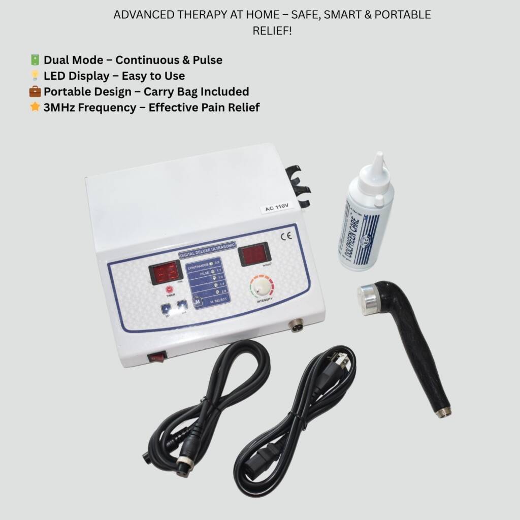 Portable 3Mhz Ultrasonic Physiotherapy Pain Relief Machine