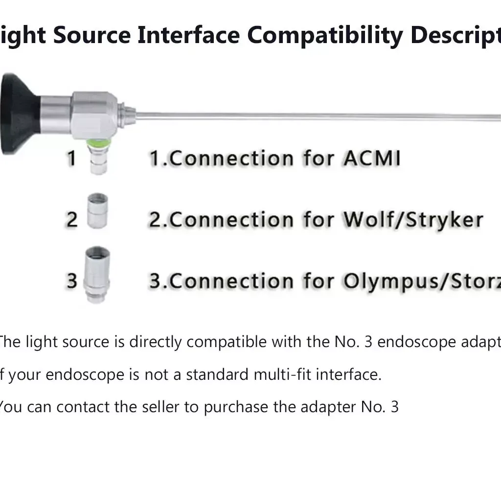 11W Portable Led Bright Light Source With Battery for endoscope Borescope 5