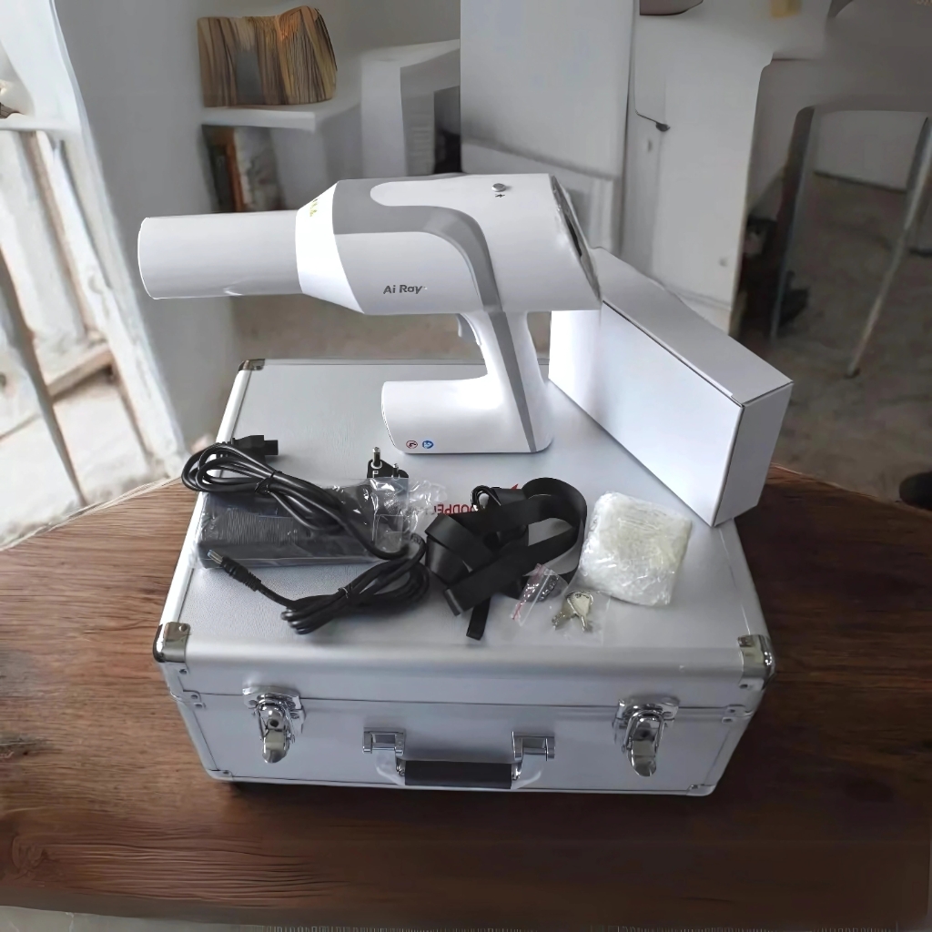 Woodpecker Ai Ray Portable Dental X Ray Machine showcasing its compact design and user-friendly interface for efficient imaging.