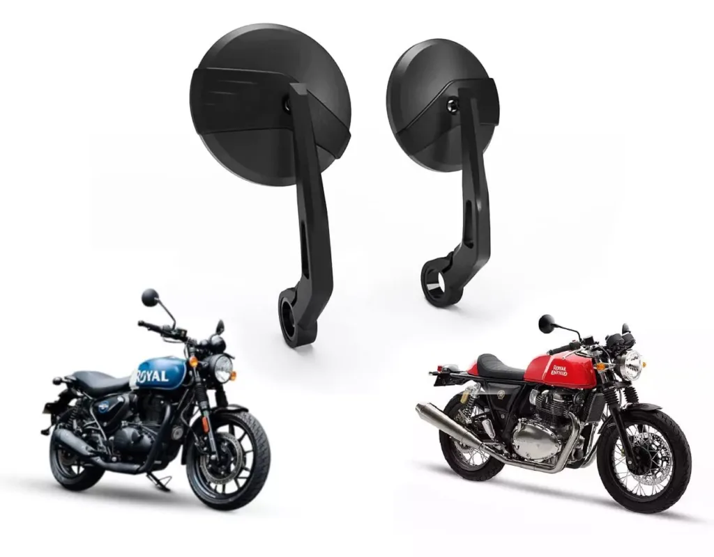 Bar End Mirror Mount Fit For Royal Enfield Interceptor