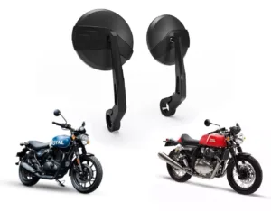 Bar End Mirror & Mount Fit For Royal Enfield Interceptor 650 & GT 650 & 535