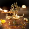 Brass Peacock Diya 2050 gram