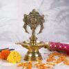 Brass Shankh Chakra Diya Lamp 1