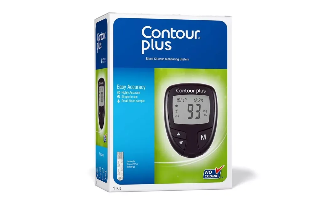 Contour Plus Blood Glucose Monitoring System with Contour Plus 25 Strip 9