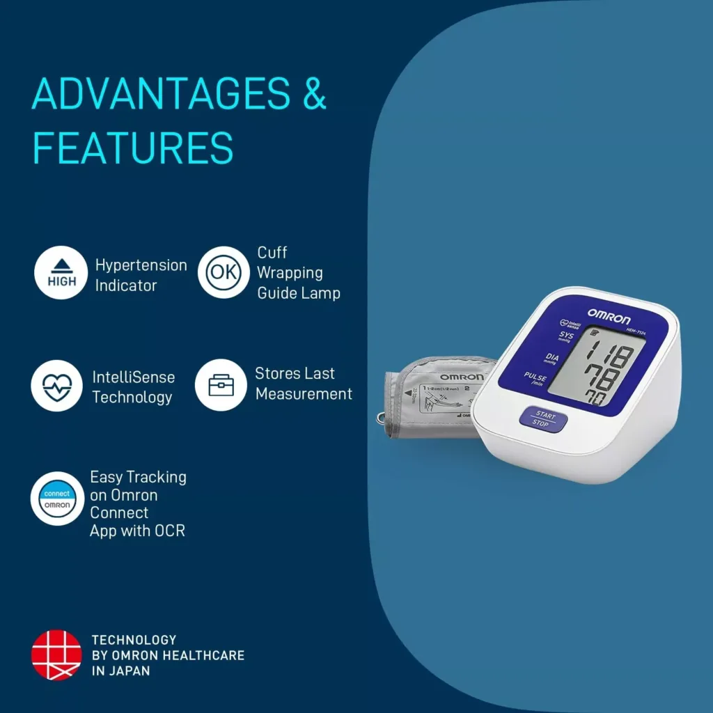 Omron HEM 7124 Automatic Blood Pressure Monitor Most Accurate Measurement 1