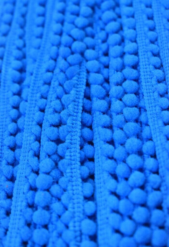 Pom Pom Laces 9 Mtr Blue 1