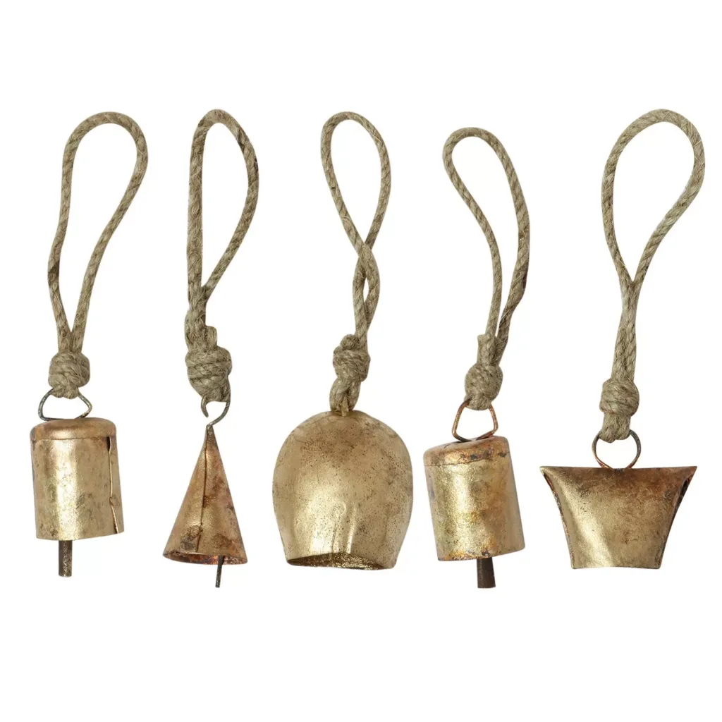 Tin Metal Bells Decorative Home Decor Bronze Vintage Collectibles Bells 20 Pcs 3
