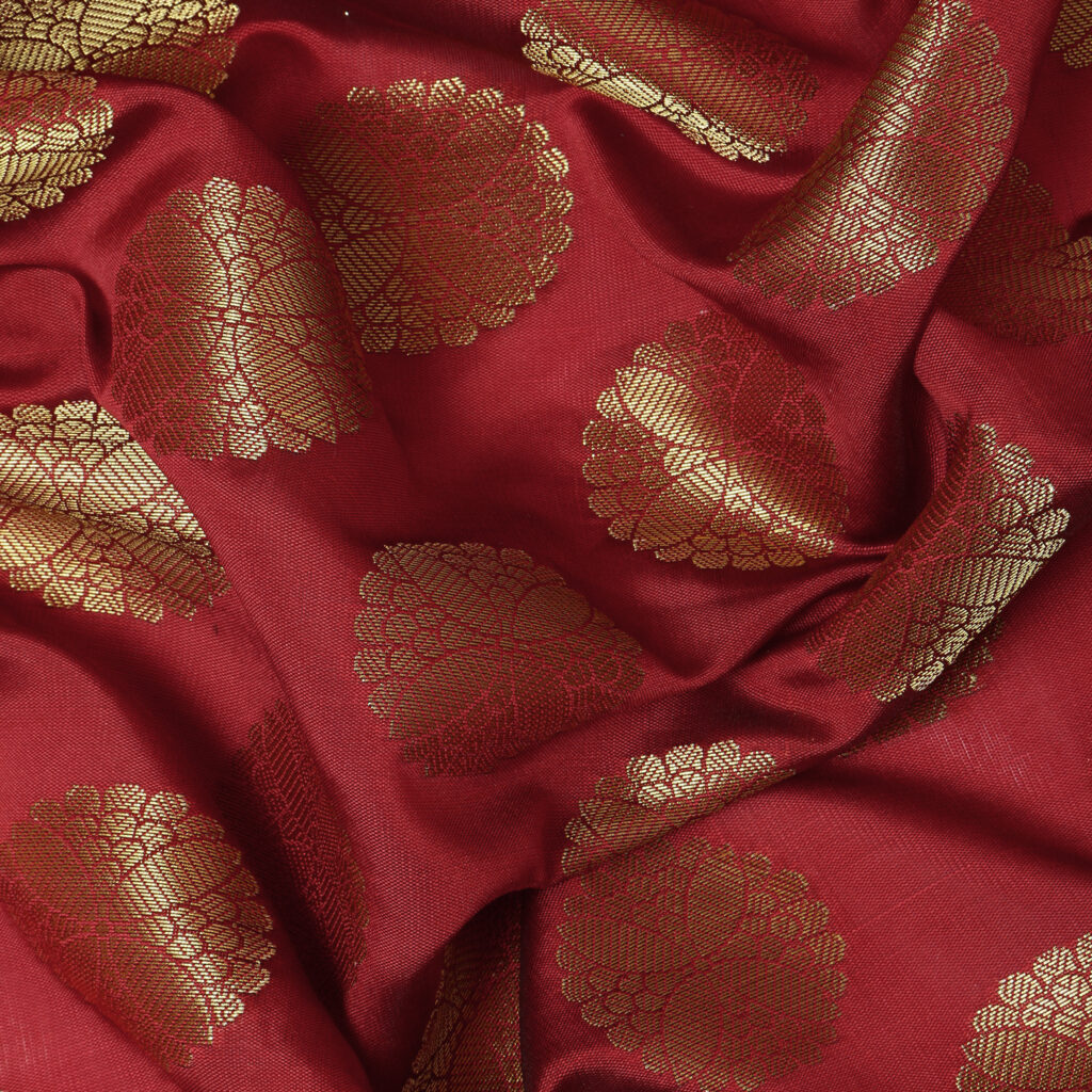 Unstitched Light Banarasi Silk Brocade Fabric 13