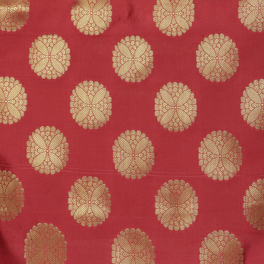 Unstitched Light Banarasi Silk Brocade Fabric 15