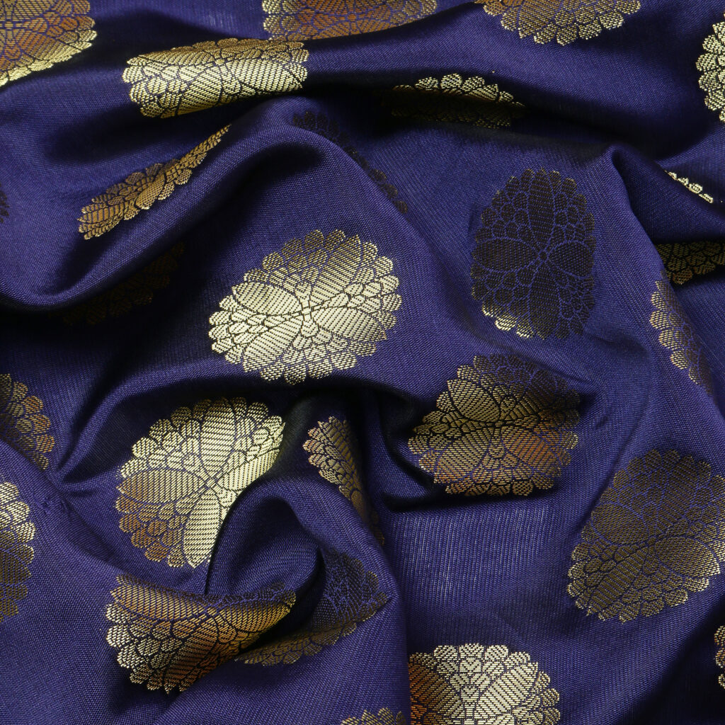 Unstitched Light Banarasi Silk Brocade Fabric 17