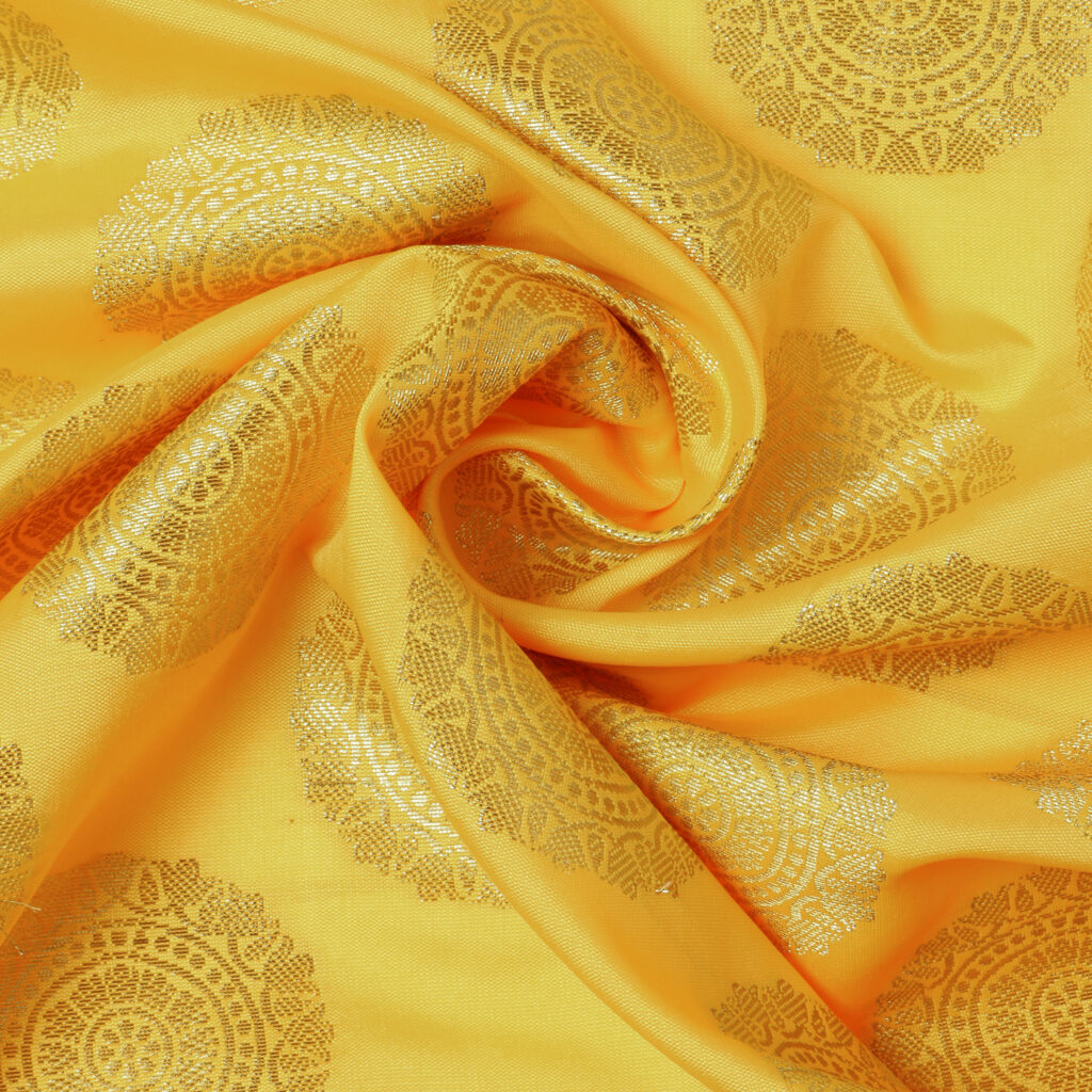 Unstitched Light Banarasi Silk Brocade Fabric 34