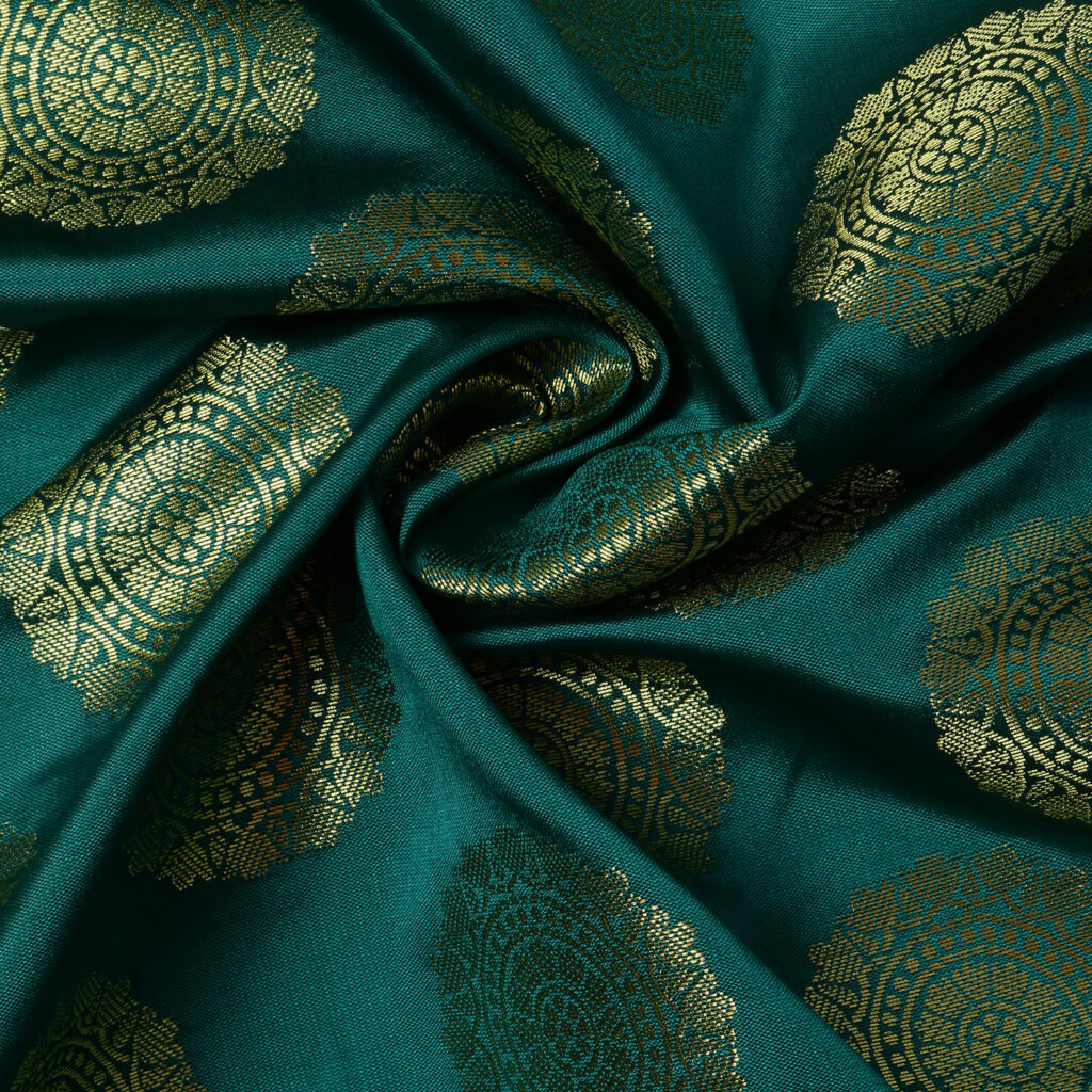 Unstitched Light Banarasi Silk Brocade Fabric 38