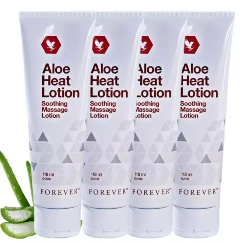 Forever Living Aloe Heat Lotion | Pack of 4 | Soothing Massage Lotion