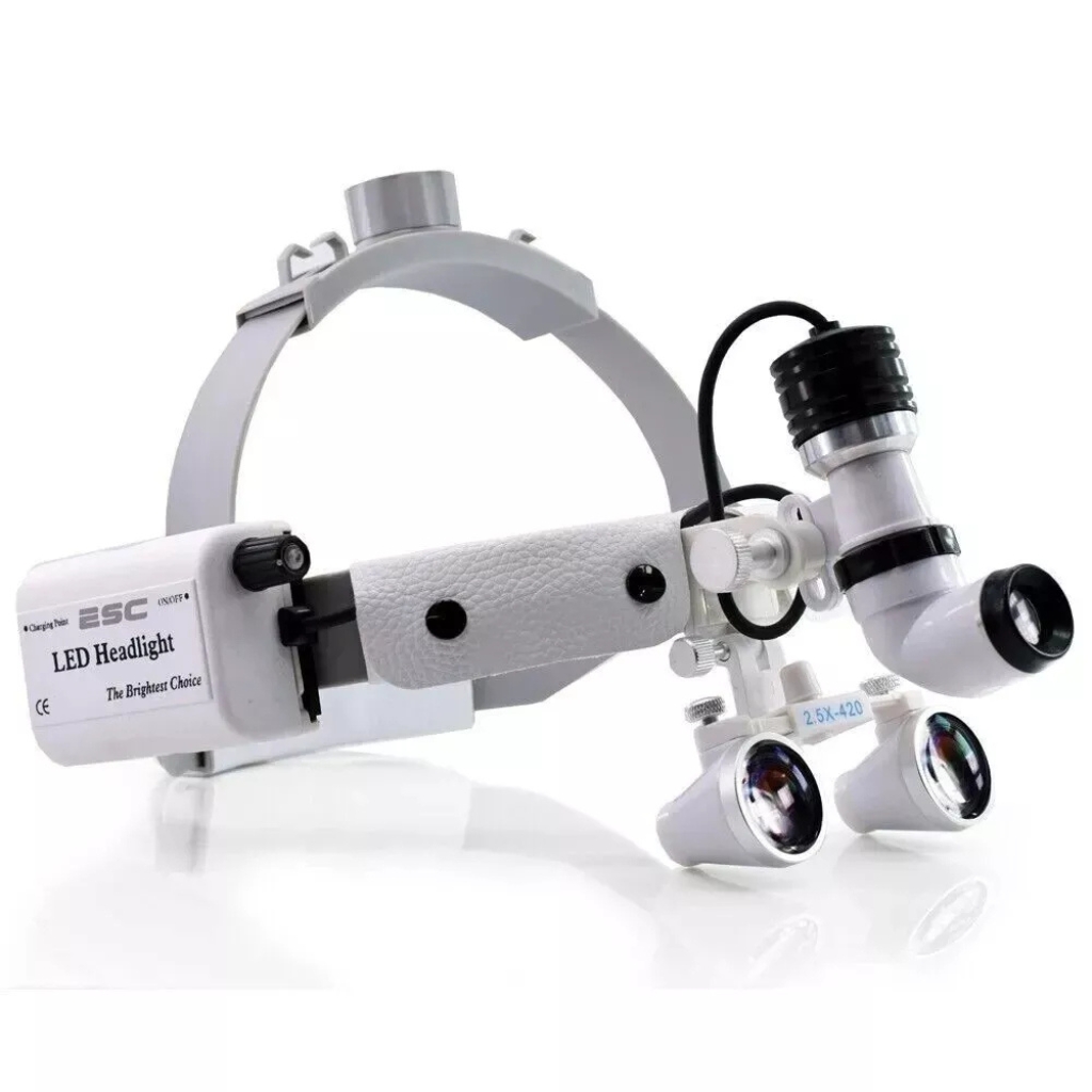 Wireless Dental Loupes with Light - 10W LED Surgical Headlight for enhanced visibility and precision in dental procedures.