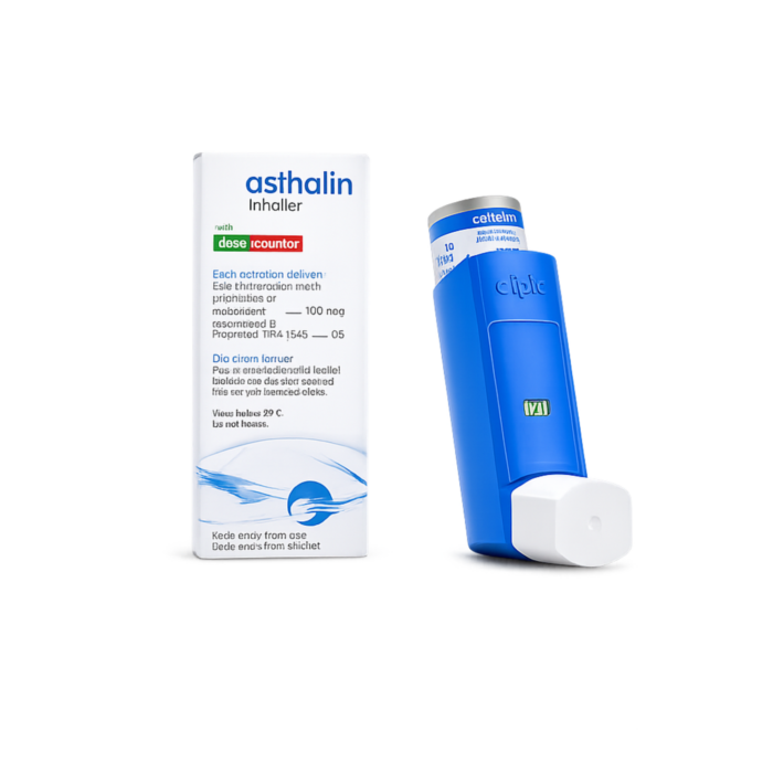 Asthalin Inhaler 200 Puffs Albuterol Relief Spray for Asthma