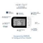 Omron HEM 7361T Bluetooth Digital Blood Pressure Monitor Pro