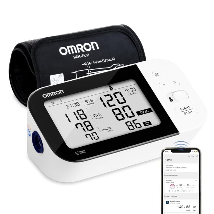 Omron HEM 7361T Bluetooth Digital Blood Pressure Monitor Pro