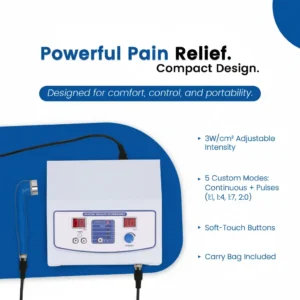 Portable 3 MHz Ultrasonic Physiotherapy Machine