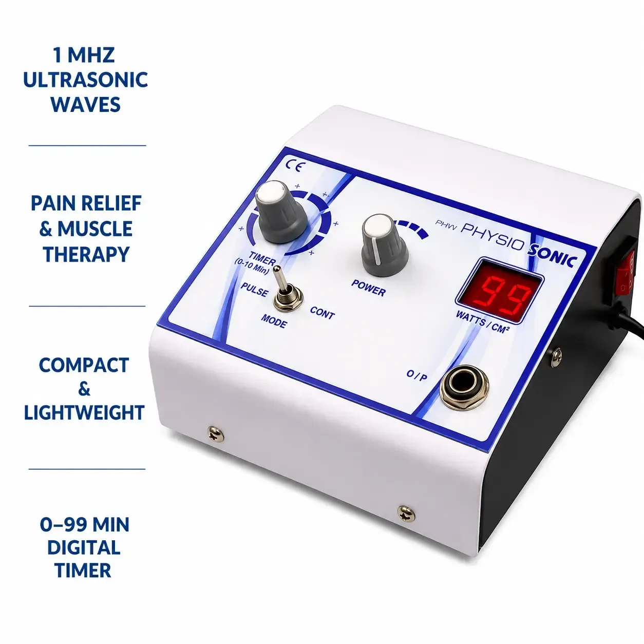 Mini Physio Sonic 1MHz Ultrasound Therapy Machine