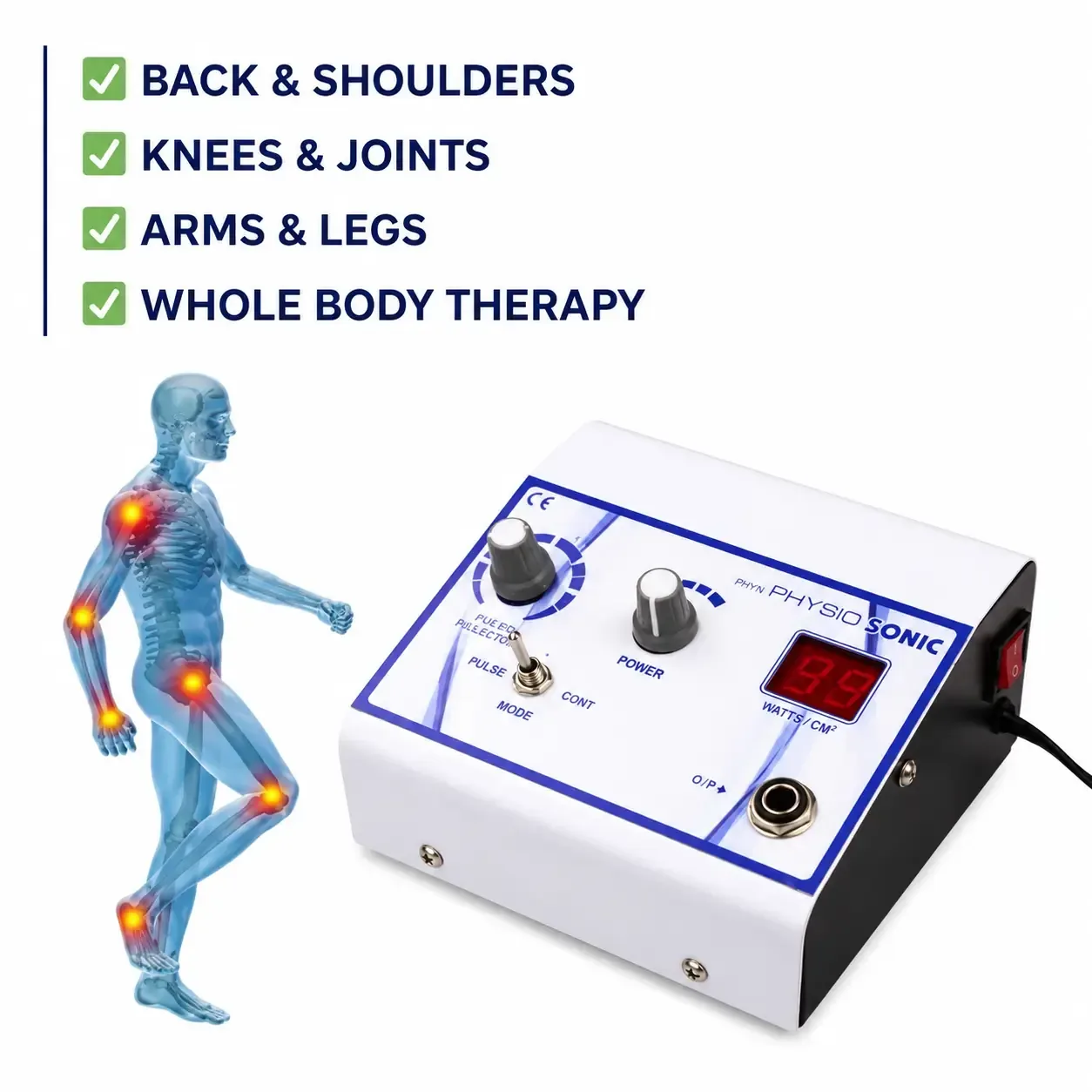 Mini Physio Sonic 1MHz Ultrasound Therapy Machine