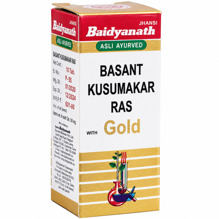 Baidyanath Basant Kusumakar Ras Swarna Moti Yukta (10tab)