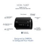 Omron HEM-7600T Smart Elite+Tubeless BP Monitor with IntelliWrap, Bluetooth