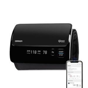 Omron HEM-7600T Smart Elite+Tubeless BP Monitor with IntelliWrap, Bluetooth