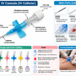 Safety IV Cannula Without Injection Port and Wing