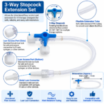 Extension Tubing with 3 Way Stop Cock