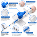 I.V. Catheter With Injection Valve and Wings