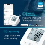 Omron HEM-7183T1-FLB Upper Arm BP Monitor with AFib Detection, Bluetooth and AC Adapter