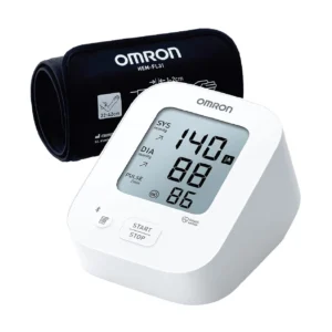 Omron HEM-7183T1-FLB Upper Arm BP Monitor with AFib Detection, Bluetooth and AC Adapter