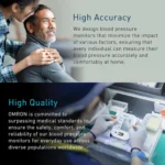 Omron HEM-7183T1-FLB Upper Arm BP Monitor with AFib Detection, Bluetooth and AC Adapter
