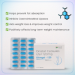 SLIMGAL 120 mg Capsules | Slimgal Capsules for Weight Loss (Pack of 84 Capsules)