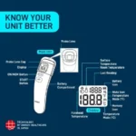 Omron MC-720 Forehead Infrared Thermometer Pro for Home Use