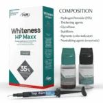 Whiteness HP Maxx 35% Hydrogen Peroxide Professional Dental Bleaching Gel Kit