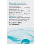Levolin Inhaler 200 MDI (Levosalbutamol 50 mcg)pack of 3