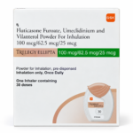 TRELEGY ELLIPTA 100 mcg/62.5 mcg/25 mcg Inhaler
