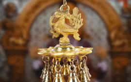 Brass Annam Bell with Diya